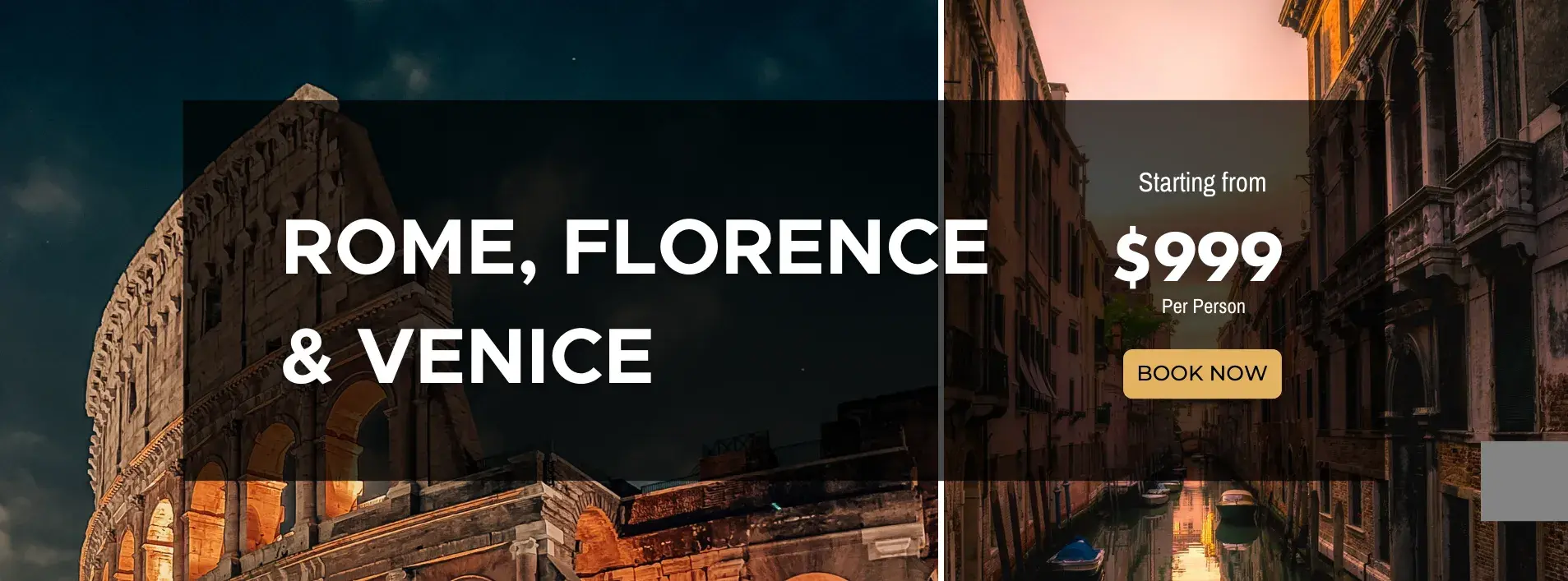6 Nights Italian Trio Rome Florence & Venice W/Air